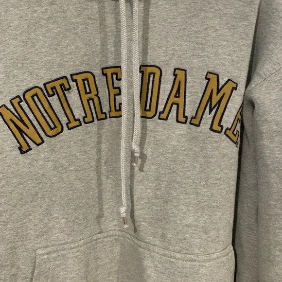 Gray Notre Dame Hoodie - Picture 2 of 6